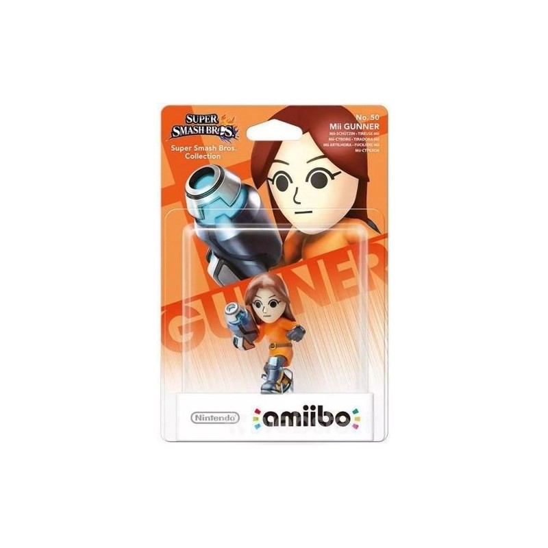 Figurine Amiibo - Mii Gunner N°50 - Collection Super Smash Bros.