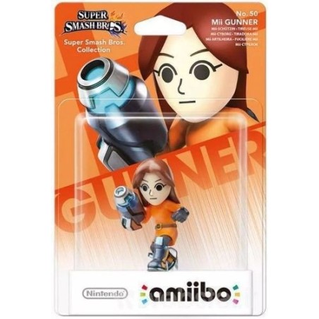 Figurine Amiibo - Mii Gunner N°50 - Collection Super Smash Bros.