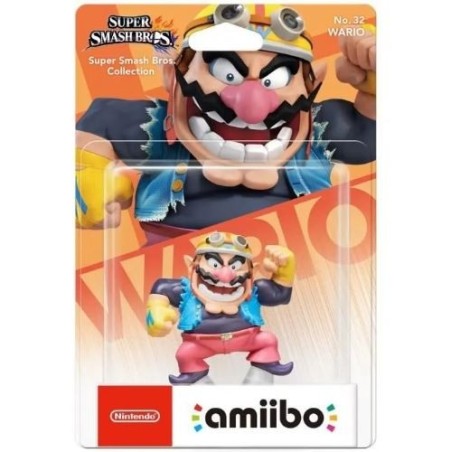 Figurine Amiibo N° 32 - Collection Super Smash Bros - Wario