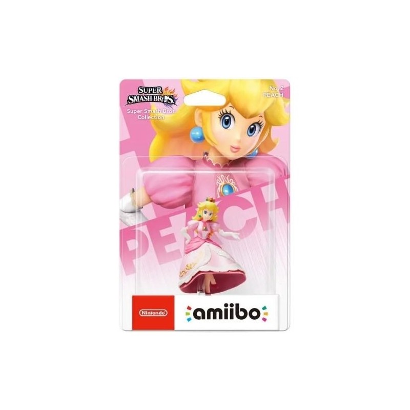 Figurine Amiibo N° 2 - Collection Super Smash Bros - Peach