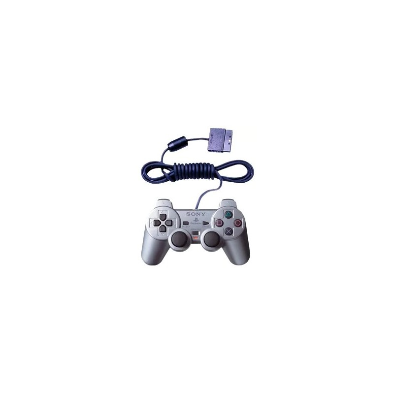 manette filaire PS2 argent