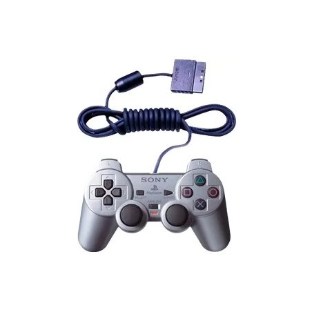 manette filaire PS2 argent