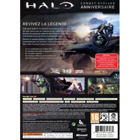 Halo Combat Evolved Anniversaire