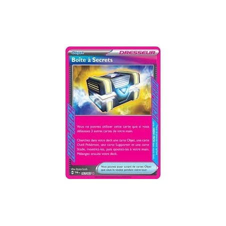 Carte pokémon Boîte à sectets 163/167