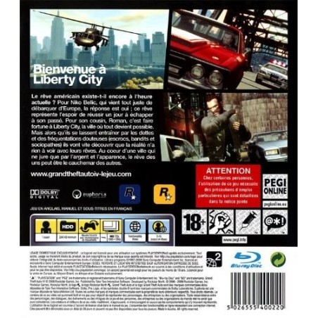 Grand Theft Auto IV (GTA 4 ) PS3