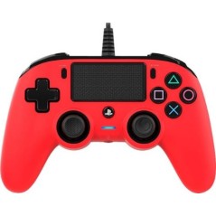 Manette de jeu - Nacon - Gaming Illuminated Compact Controller - Rouge - Filaire - PS4