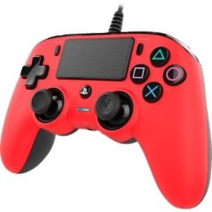 Manette de jeu - Nacon - Gaming Illuminated Compact Controller - Rouge - Filaire - PS4